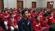 Chủ tịch VFF ông Lê Khánh Hải mong PVF sẽ đào tạo thêm nhiều tài năng trẻ hơn nữa cho BĐVN