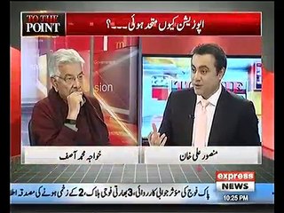 See What Khawaja Asif Says When Mansoor Ali Khan Questioned Him About Zardari