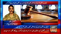 Parliament to decide about extension of military courts: ISPR