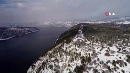 Ankara’nın su dolu barajları havadan görüntülendi