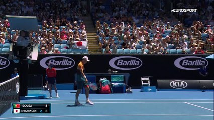 Cette fois, Nishikori n'a pas trop sué