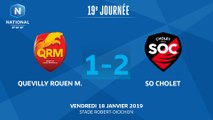 J19 : Quevilly Rouen Métropole - SO Cholet (1-2), le résumé  I National FFF 2018-2019
