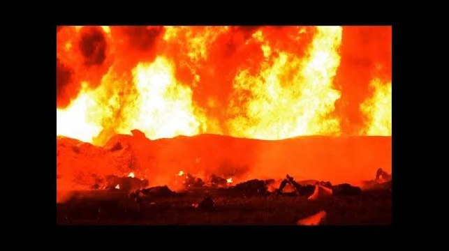 Les images de l'oléoduc en flammes au Mexique