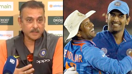 Ravi Shastri Says "Have Seen Sachin Get Angry But Not MS Dhoni | Oneindia Telugu