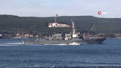 ABD Savaş Gemisi Boğazdan Geçti