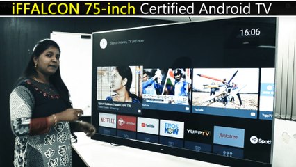 iFFALCON 75-inch Certified Android TV : Features Explained - Telugu