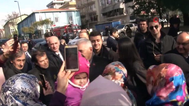 TBMM Başkanı Binali Yıldırım, Ümraniye Belediye Başkan adayı Yıldırım ile mevlit programına katıldı
