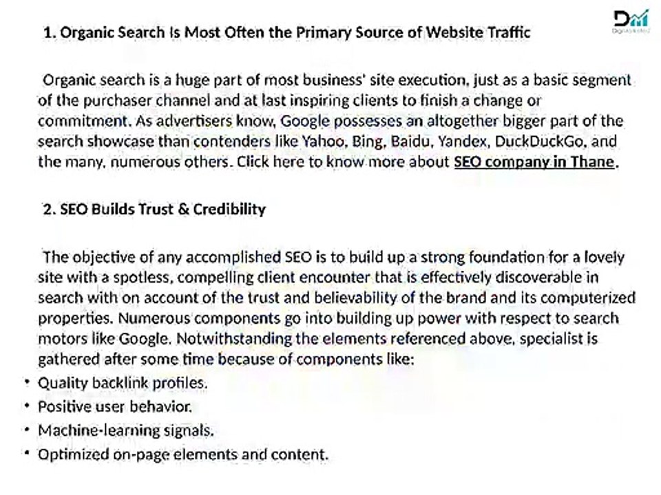 Importance of SEO for business