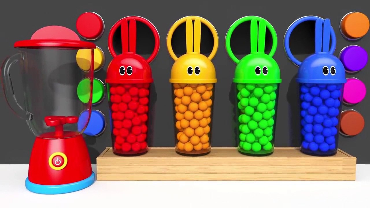 Learn Colors with Bunny Mold and m&m Chocolate Nursery Rhymes for Kids Children