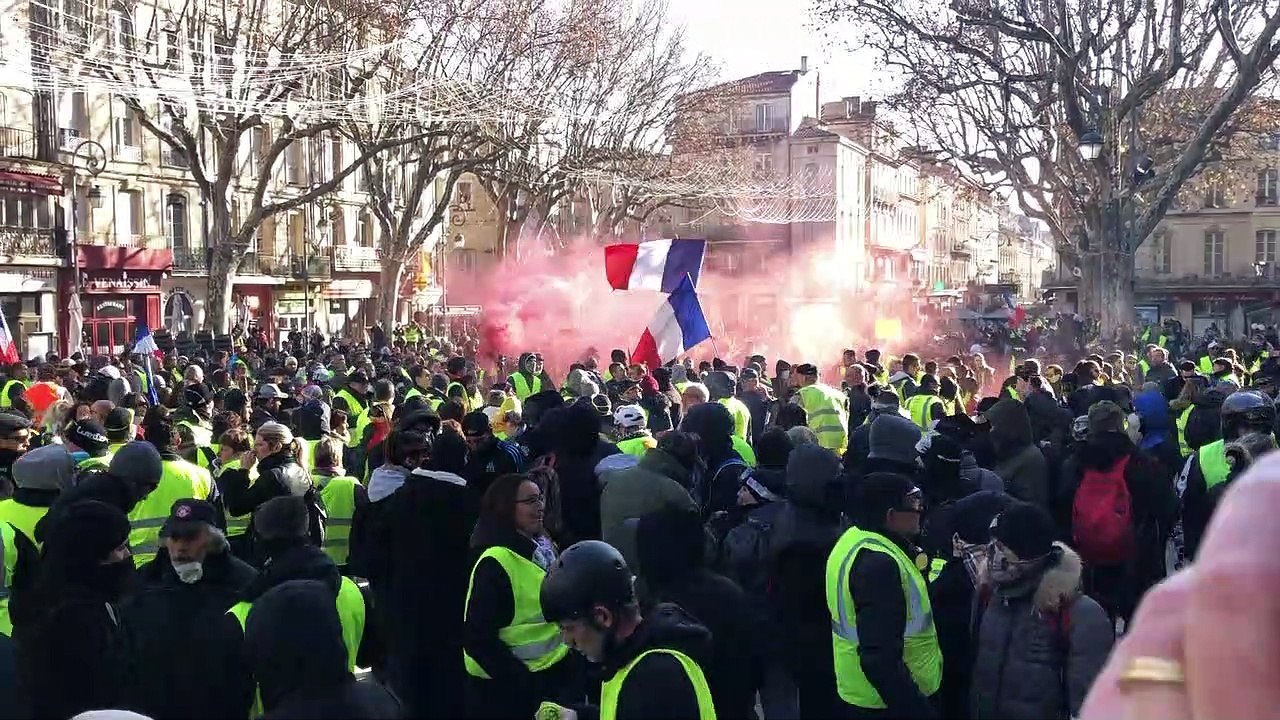 Avignon : les gilets jaunes au sein des remparts pour l'acte X