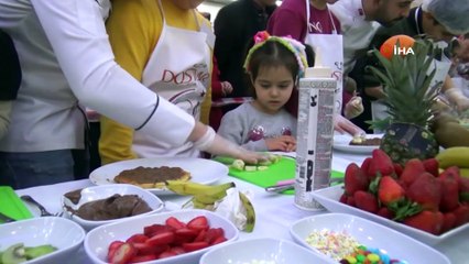 Engelli öğrenciler usta şeflerle birlikte waffle şov yaptı