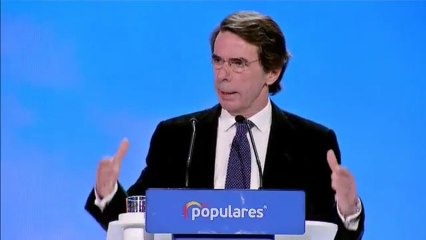 José María Aznar defiende la Constitución en la Convención del PP.