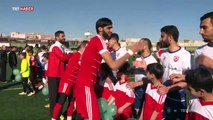 El Bab’da terörün izleri futbolla siliniyor