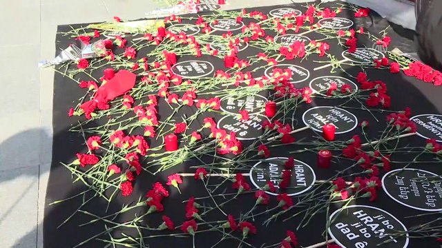 Hrant Dink, Agos gazetesi önünde anıldı - İSTANBUL