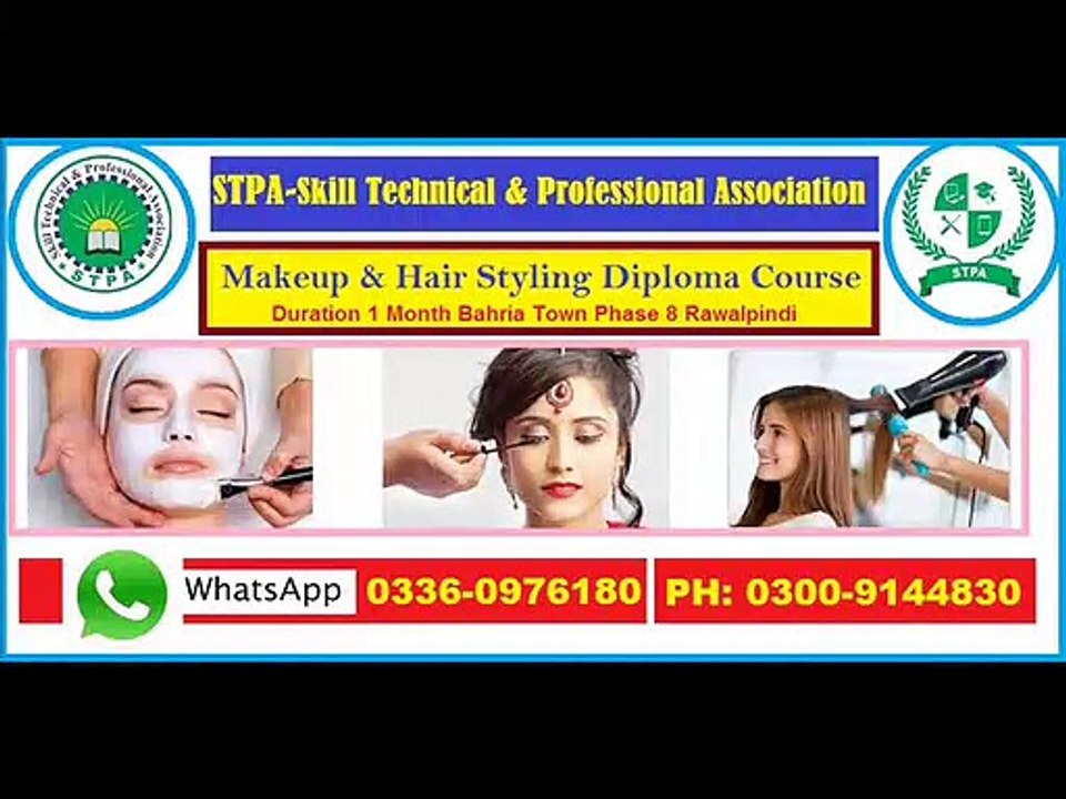 #Makeup & #HairStyling #Diploma #Course #training  #beautician #bahriaTown #Rawalpindi