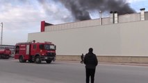 Konya'da Yer Altı Tankı Üretilen Fabrikada Yangın Çıktı