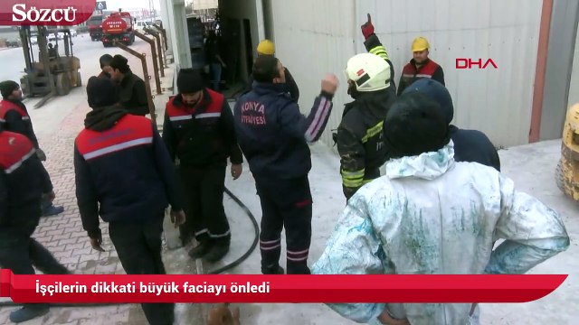 İşçilerin dikkati büyük faciayı önledi