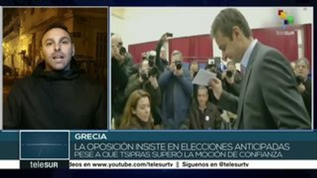 Grecia: oposicion insiste en elecciones anticipadas