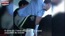 Il fait le buzz en sautant du 11e étage du plus grand paquebot du monde (vidéo)