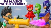 PJ Masks Superheroes To the Rescue as Romeo turns many toy characters, including Paw Patrol and Disney Pixar Cars McQueen, into Mashems! A fun toy story video for kids and preschool children