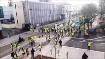 Revivez la mobilisation des Gilets jaunes pour l'acte X à Bourg-en-Bresse
