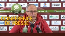 Conférence de presse FC Metz - Clermont Foot (1-2) : Frédéric  ANTONETTI (FCM) - Pascal GASTIEN (CF63) - 2018/2019