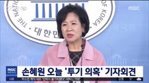 손혜원 오늘 '투기 의혹' 기자회견