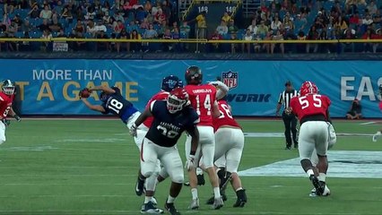 BJ Blunt makes incredible read for interception