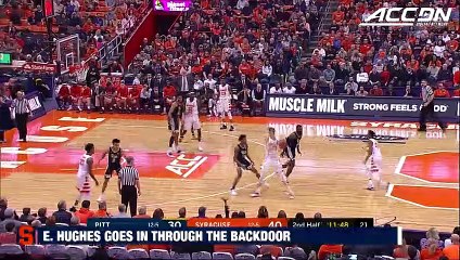 Syracuse's Elijah Hughes Throws Down Big Backdoor Slam Dunk vs. Pitt