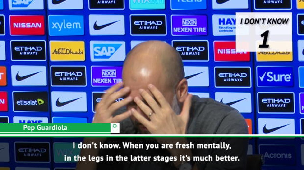 "I don't know" - Guardiola responds to journalists' Liverpool questions