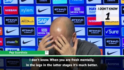 "I don't know" - Guardiola responds to journalists' Liverpool questions