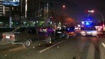 Başkent’te zincirleme trafik kazası: 2 yaralı
