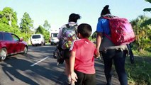 Migrantes hondureños ingresan a México con EEUU en la mira