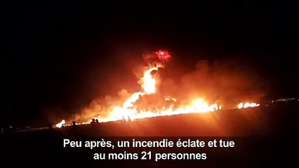 Mexique: près de l'oléoduc en feu, les habitants sous le choc
