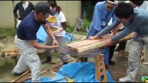 Dangerous Fast Big Tree Felling Cutting Down Turbo ChainSaw Skills Debark Log Splitter Technology(1)