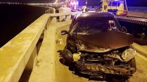 Car plunges into sea after collision on Penang Bridge