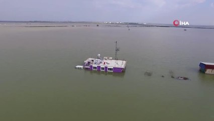 Amik Ovasındaki Su Baskını Havadan Görüntülendi