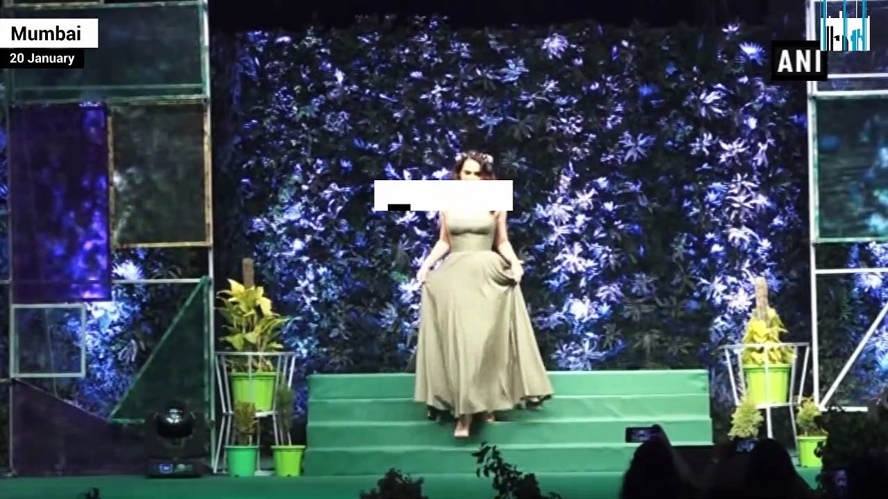 Kangana Ranaut walks the ramp for the first eco-friendly clothes