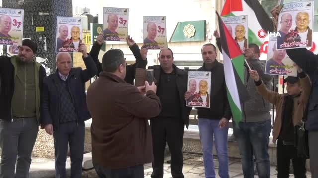 Filistinliler, 37 Yıldır İsrail Hapishanesinde Yatan Kerim Yunus İçin Gösteri Yaptı