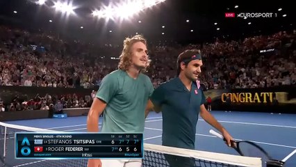 La balle de match : Tsitsipas n'a pas tremblé, même au moment de conclure face à son idole