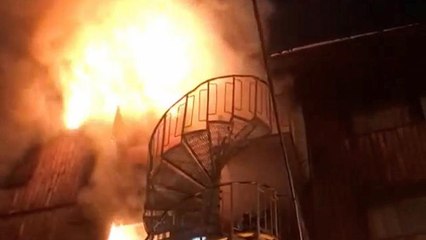France : grave incendie à Courchevel