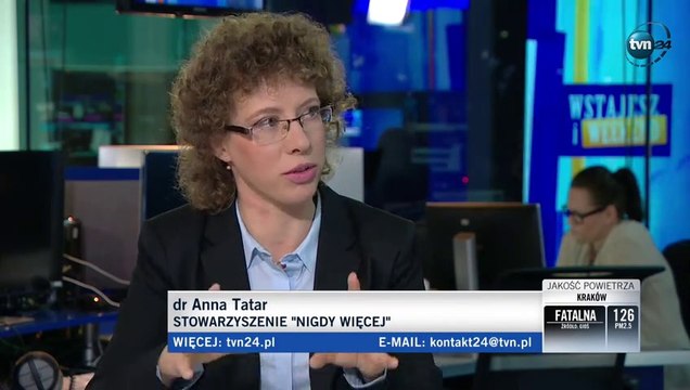Anna Tatar z NIGDY WIĘCEJ o normach debaty publicznej i o nienawiści, 20.01.2019.