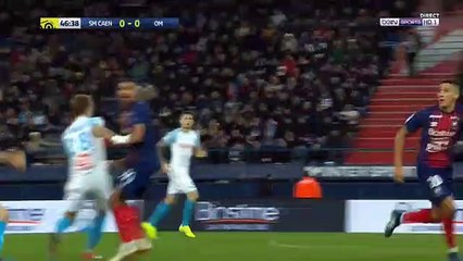 Résumé Caen - OM Marseille  but Morgan Sanson  0-1
