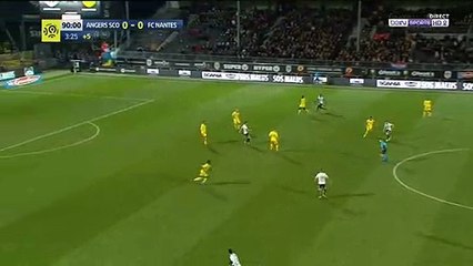 Résumé Angers 1-0 Nantes but Angelo Fulgini 90'+4'