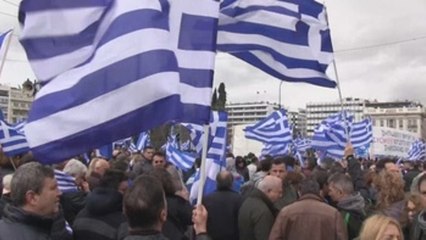 El nacionalismo reúne a miles personas contra cambio de nombre de Macedonia