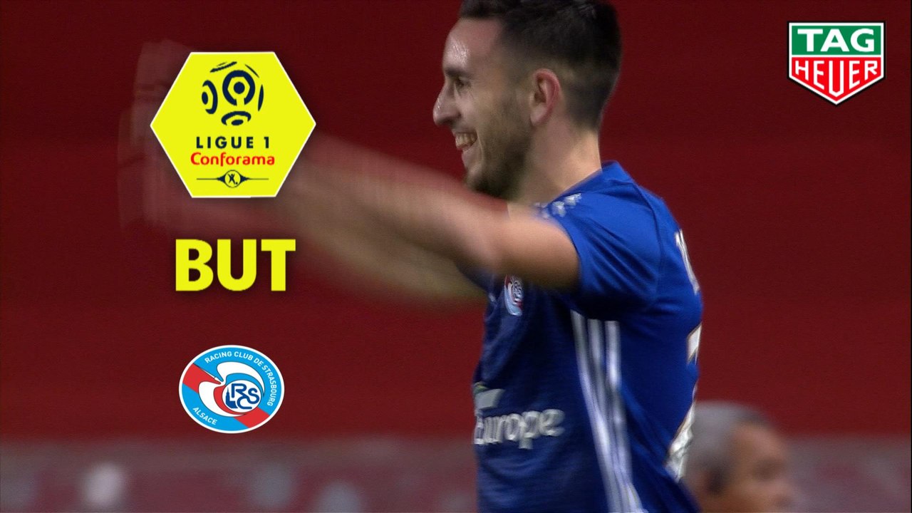 But Adrien THOMASSON (17ème) / AS Monaco - RC Strasbourg Alsace - (1-5) - (ASM-RCSA) / 2018-19
