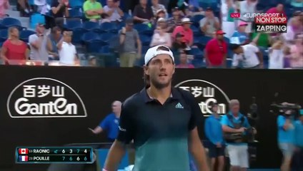 Open d'Australie : Lucas Pouille se qualifie pour les demi-finales ! (vidéo)