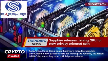 What’s Sapphire’s new mining GPU for?