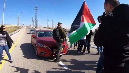 İsrail güçlerinden 'ırkçı yol' protestosuna müdahale - RAMALLAH