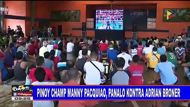 Pinoy champ Manny Pacquiao, panalo kontra Adrian Broner
